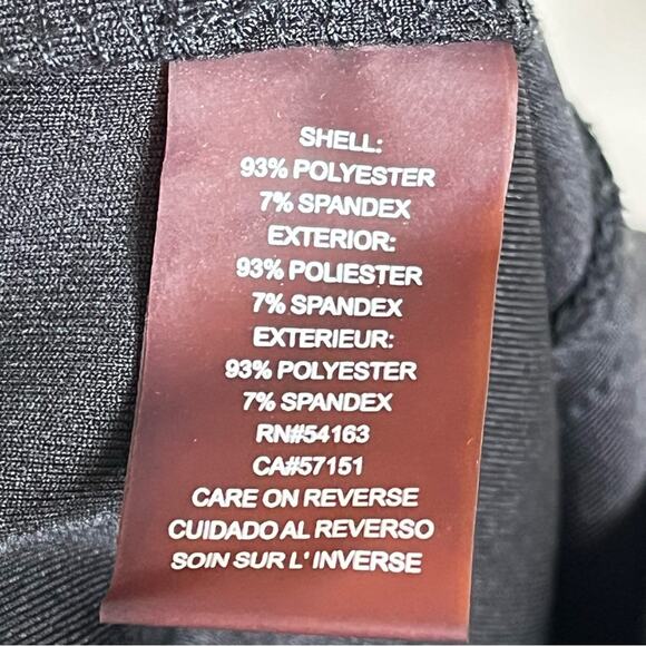 KARL LAGERFELD Black Studded Scuba Sheath Dress Size 4 Cocktail Party Designer - Picture 6 of 7